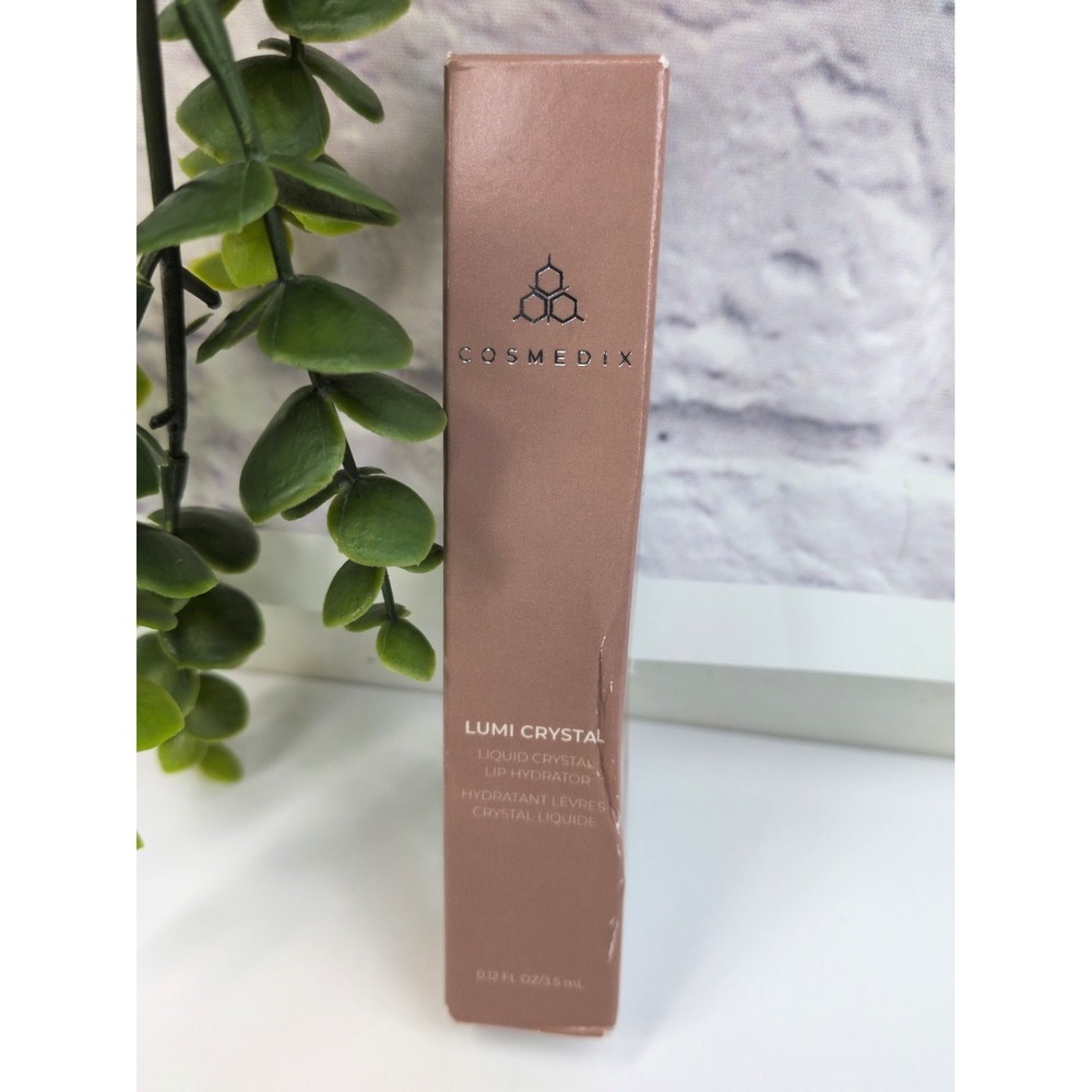 NEW IN BOX🌿COSMEDIX Lumi Crystal Liquid Hydrator Anti-Aging Lip Treatment 3.5ml